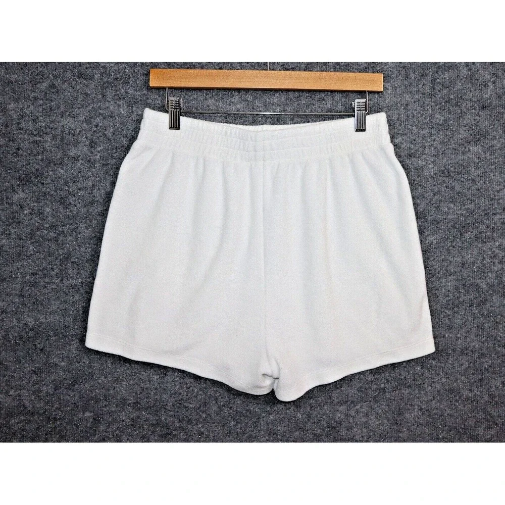 Reformation Shorts Women Large White Fiji French Terry 2.5" Relaxed‎ Athleisure - Picture 2 of 3